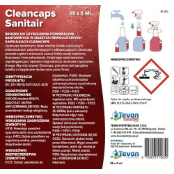 Tevan CleanCaps SANITAIR kartonik 25 szt