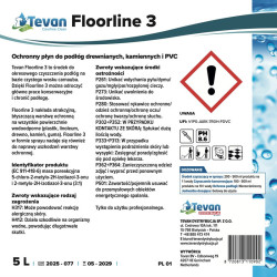 TEVAN Floorline 3 5L - Ochronny płyn do podłóg drewnianych, kamiennych i PVC