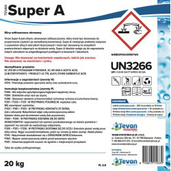 Tevan Super-A 20kg - Płyn koncentrat do usuwania tłuszczu