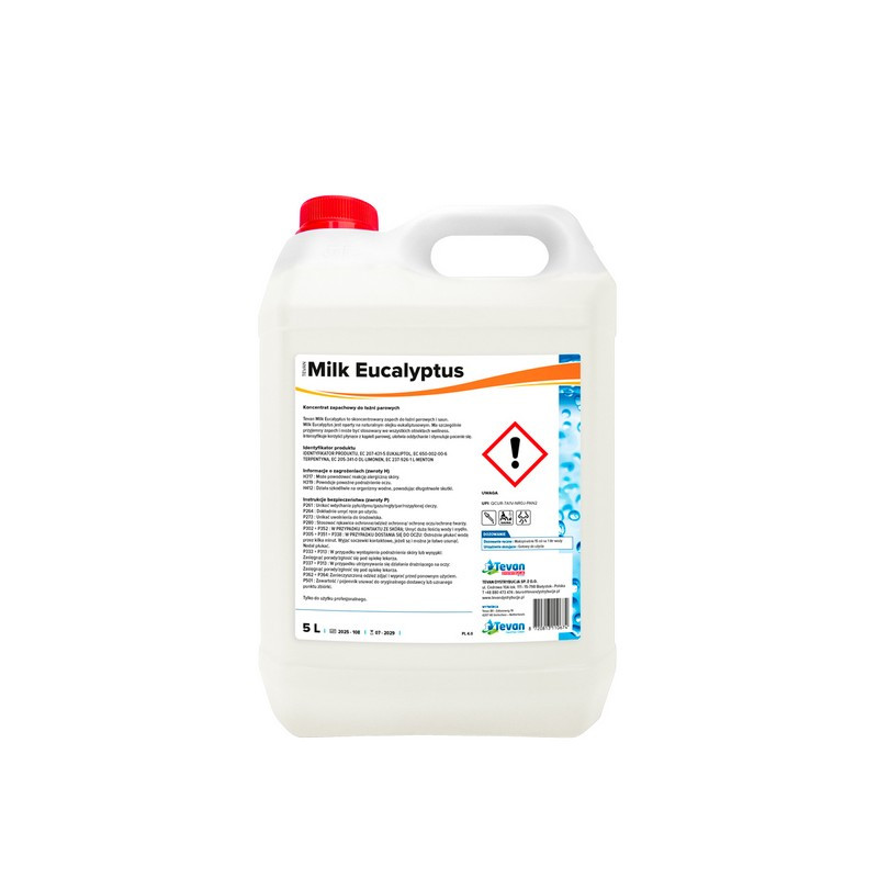 Tevan Mleczko do saun Eucalyptus 5L - koncentrat zapachu do saun i spa